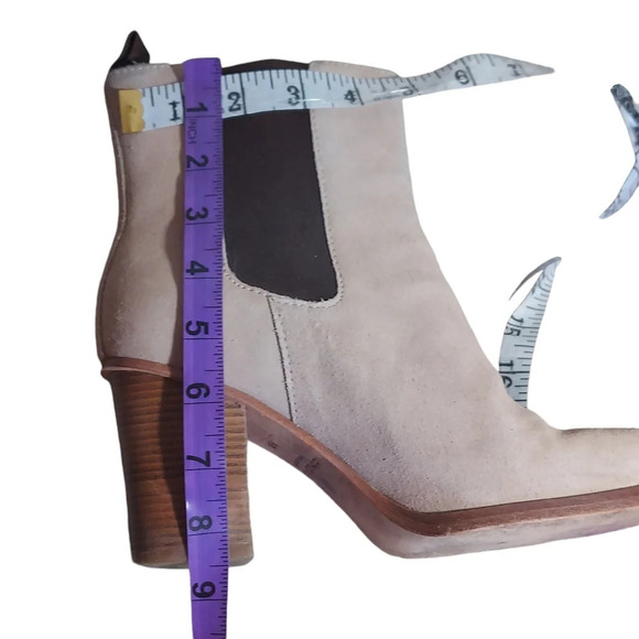 Cole Haan Draven Tan Suede Chelsea Block Heel Boots Women's - Picture 12 of 16